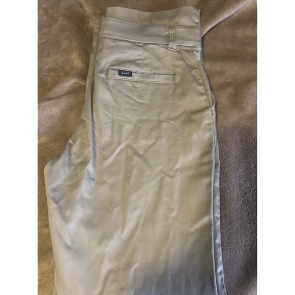 Lee Pants Women's 8 Straight Leg Mushroom Brown Stretch Waistband Casual Comfort - Picture 2 of 8